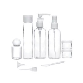 DD-10158 리필용기 공병 화장품 세트 9종 Refill Container Empty Bottle Cosmetic Set 9 Types [Transparent]