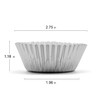 200 Pcs Silver Foil Cupcake Liners Standard Baking Cups Muffin