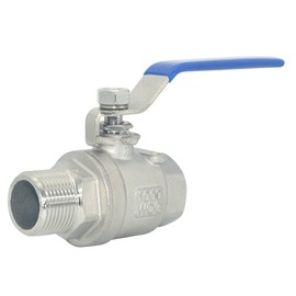 DAN SPEED 3/4 Inch Male x Female NPT Ball Valve S304 Stainless Steel,Full Port Heavy Duty for Water, Oil, and Gas,1000WOG (3/4 inch)