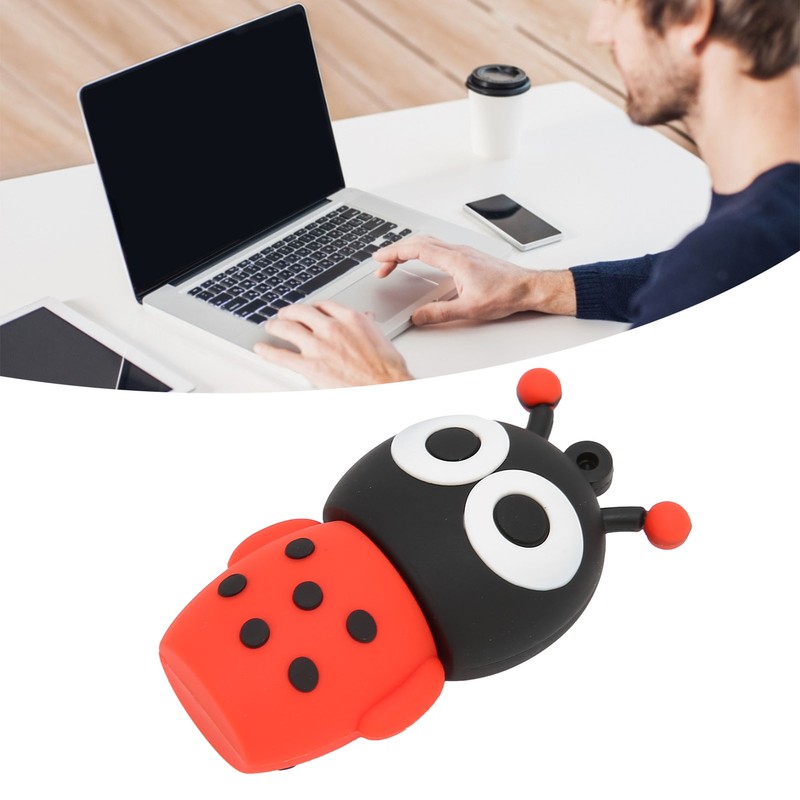 Cartoon Flash Disk Cartoon Ladybug Compatible Optional Stock USB Flash