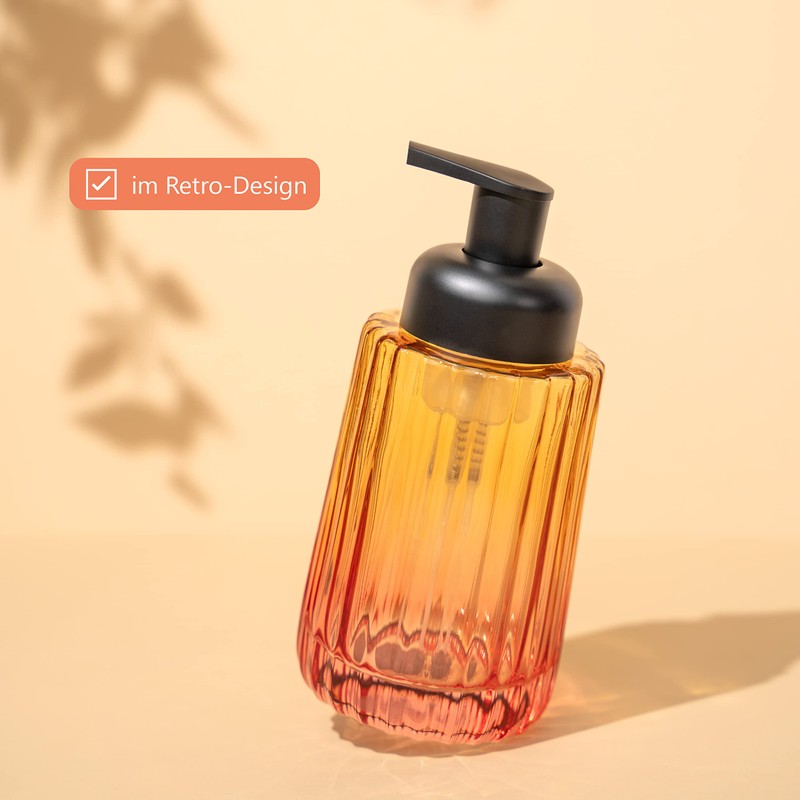 bremermann Seifenspender, Schaum-Seifenspender, Spender für Seife (rot/orange)