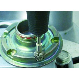 TRUSCO Umbrella Brush, Brass, Wire Diameter 0.1 x Outer Diameter 12 x Tube Diameter 8 x Shaft Diameter 3 123K-3