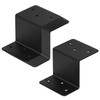 GBGS 10 PCS Black Z Brackets,2" Height Double Angle Z