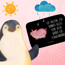 Mr. & Mrs. Panda Unicorn Pig Shower Mat, Gift, English, Funny, Unicorn Decoration, Bath Mats, Unicorn, Bath Mat, Bathroom Mats