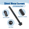 ANCHOREASE #8×5/8″ Sheet Metal Screws 100Pcs, 410 Stainless Steel Black