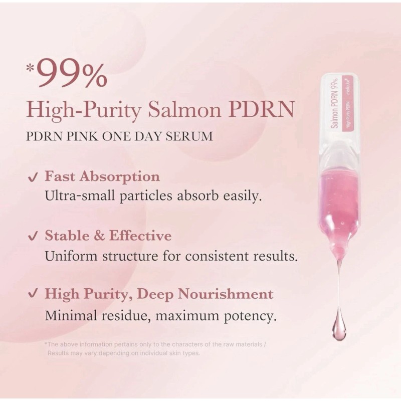 [MEDICUBE] PDRN Pink One Day Serum - 1set (1.5ml x