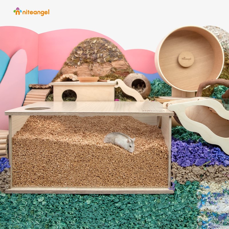Niteangel Natural Coco/Cork Hamster Bedding Pet Litter for Dwarf Syrian