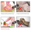 KINGFINGER Rubber Latex Cleaning Gloves, Dishwashing Gloves, Long Cuff and