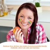 1 Heart Rainbow Tablecloth, 10 Rainbow Face Stickers, Pride Party