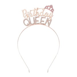 Birthday Queen Headband for Women Girls Happy Birthday Tiara Party Favors Birthday Crown Hairband for Sweet 16th 21sh 30th 40th Bday Party Supplies for Women Girls