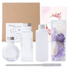 MULCOL Herbarium Handmade Kit, Flower Material, Set, Free Research, Free Craft, Summer Vacation (Purple)