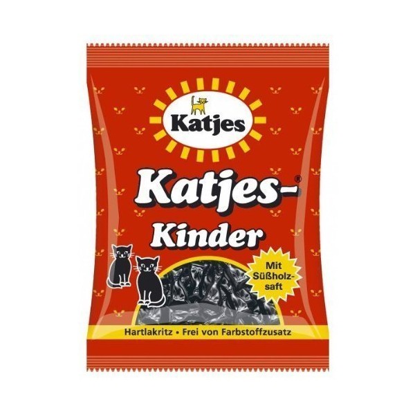 Katjes Kinder Licorice Cat-shaped Drops 200g Licorice Pieces (Pack of 2)