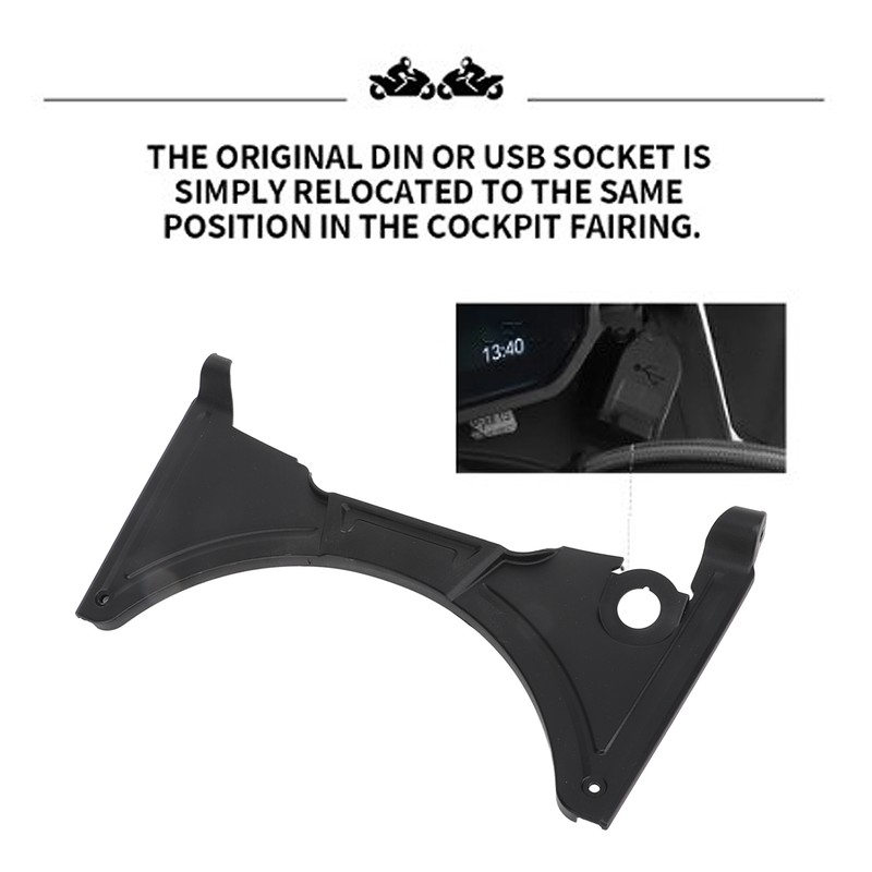 Forkshield Updraft Deflector Shockproof Black Motorcycle Airflow Wind Deflector Fit