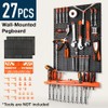 Japard Pegboard Kit with Accessories, Garage Wall Organizer with Hand