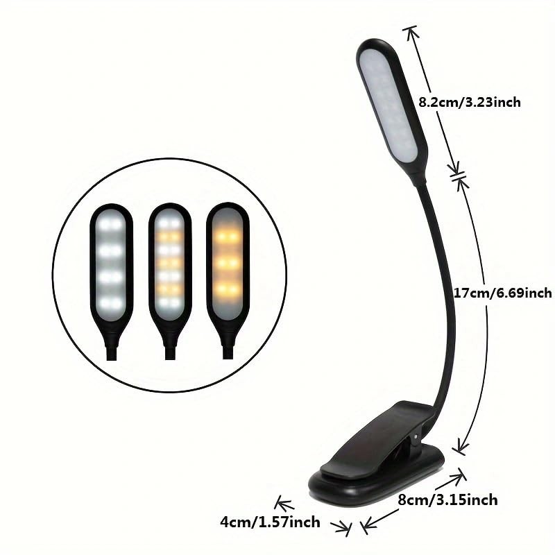 CT CAPETRONIX Book Light, LED Rechargeable Book Lights for Reading,