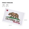 Monterey, California, California Flag, Bear with Heart (1000 Piece Puzzle,