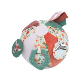 Les Déglingos Baby Rattle Ball, Mélimélos la Biche, Awakening Game, Cuddly Toy for Babies, Soft Fabric, Gifts for Children, from Birth, Recycled Filling, 1 Piece (1 Piece)