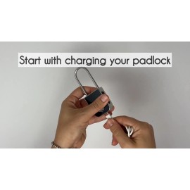 Habit Control Time Lock, Timed Locker Padlock, Pad Lock with Timer & Steel Cable