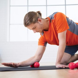 MERRITHEW Peanut Ball Massager, 2-pack (Red)