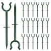 QWORK 3/4" Garden Hose Holder Brackets - 20 Pcs Plastic