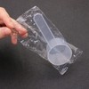 ONLYKXY 5pcs Clear Long Handle Plastic Measuring Spoons Coffee Protein