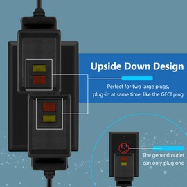 Lider Flexiports Decorator Receptacle and Wall Plate, Residential Grade, UL Listed, Tamper-Resistant Wall Outlet, Matte Finish, Black, Wall Plates Included, 2 Pack