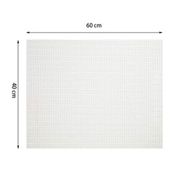 Leliafleury 40 x 60cm Anti Slip Rug Underlay PVC Non Slip Mat White Rug Gripper Pad for Carpet Drawers Shelves