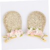 VICASKY 6 Pairs Rabbit Ear Sequin Hair Clips for Adorable