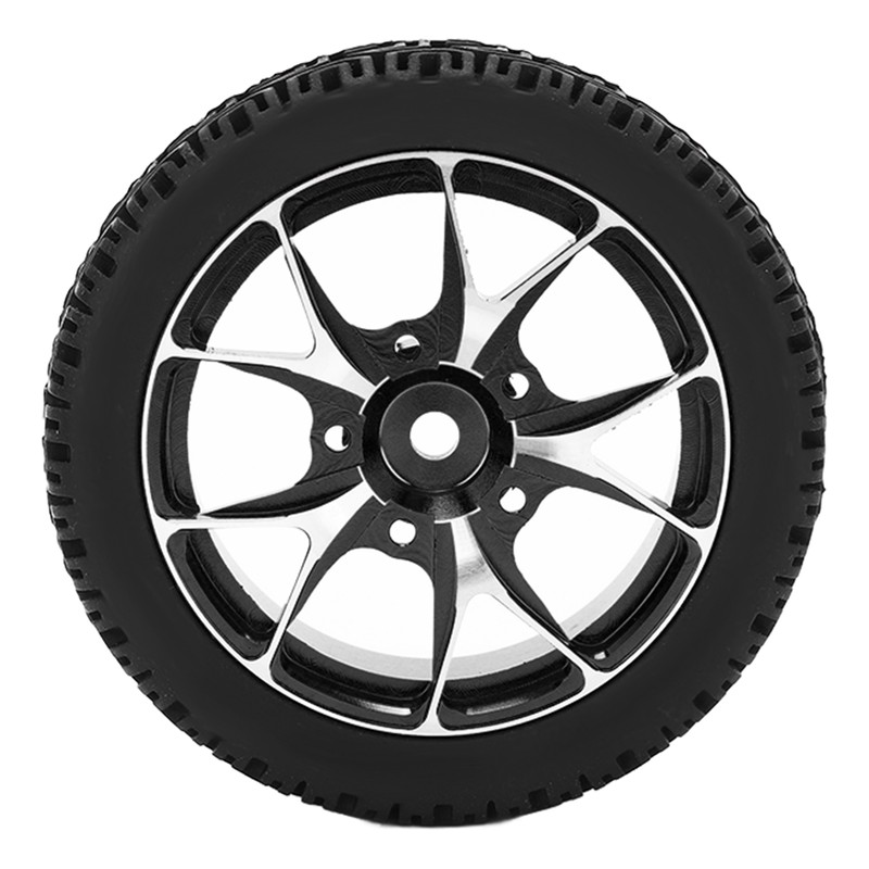 4Pcs Rubber Tires Aluminum Alloy Exquisite Simple Installation Tyres for
