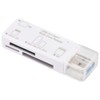 Ohm Denki Multi-Card Reader, Supports 49 Media, USB3.2Gen1, White, PC-SCRWU303-W,