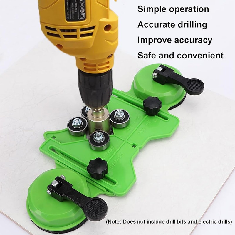 AIMALL 4-83MM Adjustable Diamond Drill Bit Guide with Suction Cups