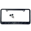 License Plate Frame Stealth Blackout Compatible for Ford Explorer