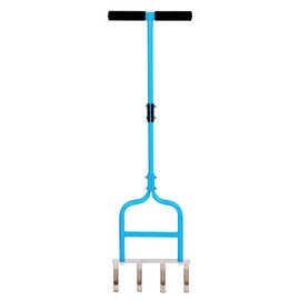 sancat Lawn Aerator with 4 Stainless Steel core Plug, 39inch Hollow Tine Aerator,Manual Yard Aerator,Grass Soil Aerator, Aerator Lawn Tool for Lawn Care.