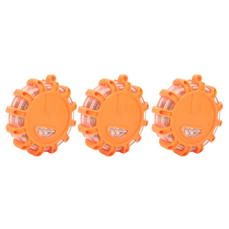 3pcs LED Road Flares Light 9 Modes Waterproof Shock Resistant