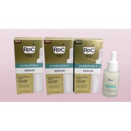 ROC HYDRATION+ SERUM FOR DRY SKIN 1 OZ BOXED LOT OF 3