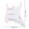 Electric Guitar Load Pickguard White Pre Wired Single Layer PVC