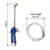 QWORK Air Blow Gun Pneumatic Engine Cleaning Gun with 4Ft