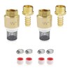 Yovslop 1/2" Filter Brass Foot Check Valves with Hose Connection,