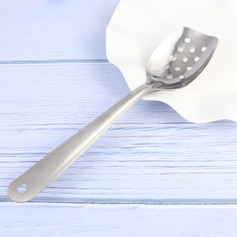 UPKOCH Stainless Steel Ladle Slotted Spoon Soup Spoon Straining Spoon