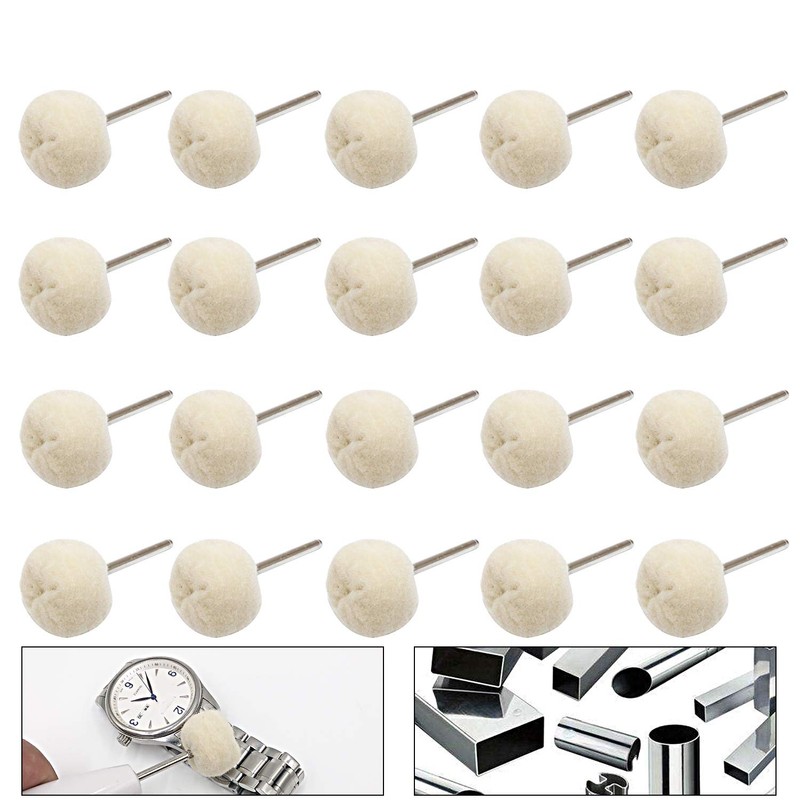 NIUPIKA Cotton Polishing Wheel Buff Buffing Wheels Rotary Tool Accessories