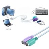 USB to Dual PS/2 Adapter, for Mouse and Keyboard -