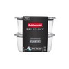 Rubbermaid Brilliance BPA-Free Food Storage Containers, Medium Deep, 4.7 Cup,