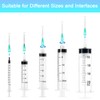 100 pcs 21G 25mm Needles, Dispensing Needle with Cap, Individually