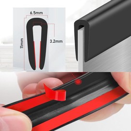 WZERHO Rubber Edging Strip Plastic Edging Trim Rubber Seal Grommet Strip Black Trim Black Edging Strip Rubber Trim Edging, Greenhouse Rubber Seal for Sheet Metal Door Frame Windows