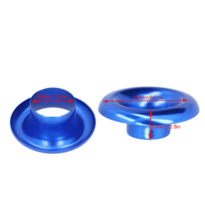 3.5in Cold Air Intake Turbo Horn Velocity Stack Adapter CNC