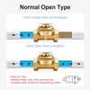 BAOMAIN 1/2" PT Brass Solenoid Valve DC 12V Normally Open