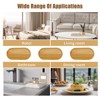 6 Pcs Bamboo Tray for Bathroom, Small Wooden Trays, Oval
