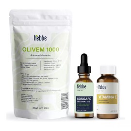 Hebbe Cosmetics Kit Emulsionante Olivem 100g + Cosgard 30ml +vitamina E 50g