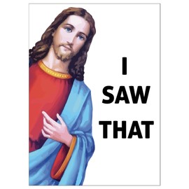 I Saw That Motivational Magnet for Workspace Decor - Suitable for Home, Desks, Lockers, and College Spaces - Ideal Gift for Friends, Coworkers & Family Members