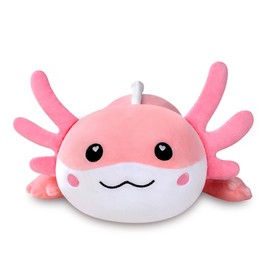 Puffpals Axolotl Plush Cute Stuffed Animal Pink Soft Pillow Christmas, Thanksgiving, Birthday Gift 19.6 inches